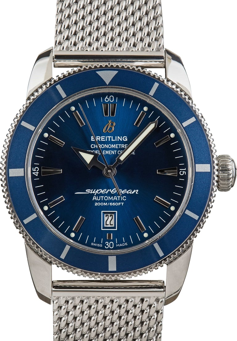 Pre-owned Breitling Superocean Heritage 46 Blue