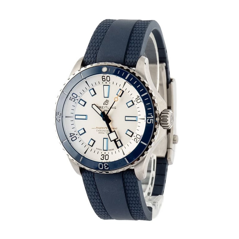 Pre-Owned Breitling Superocean 42 Stainless Steel Silver Dial