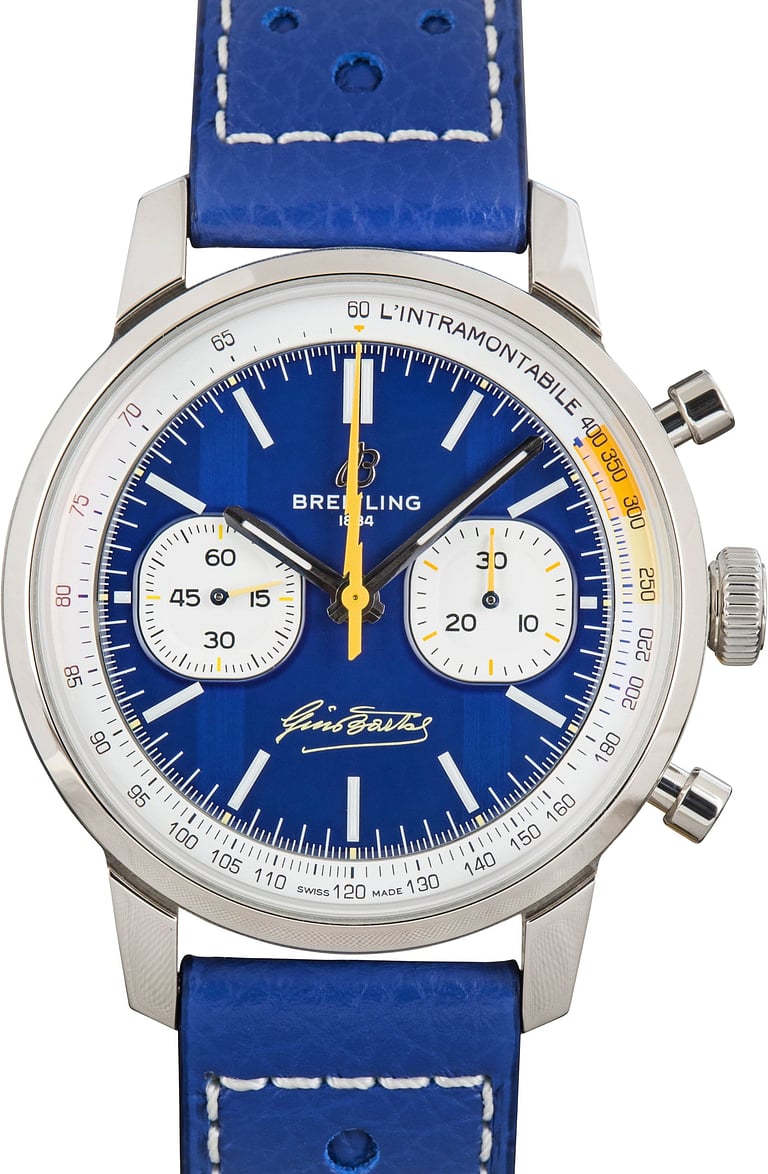 Breitling Top Time B01 Gino Bartali Blue Dial