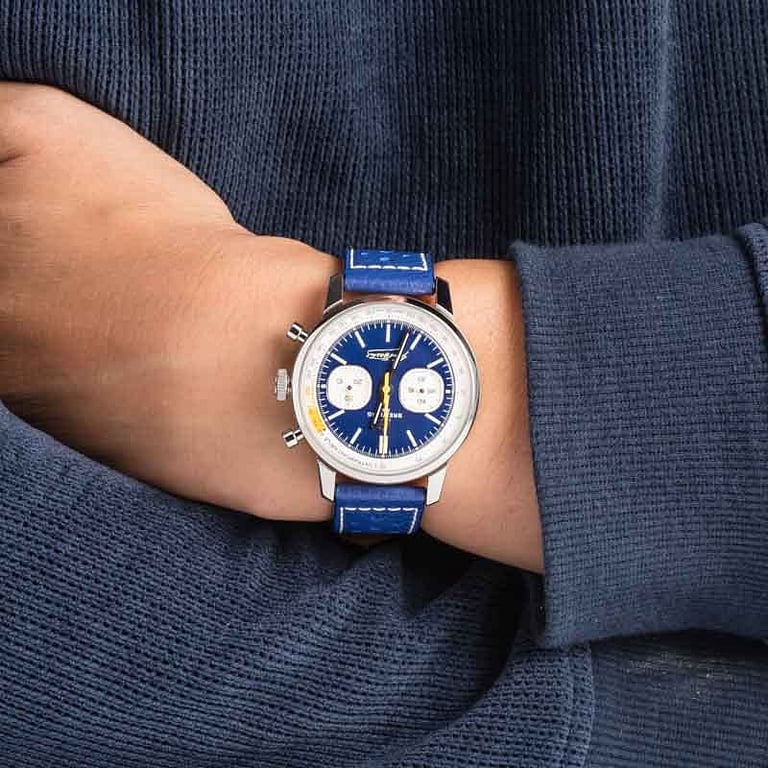 Breitling Top Time B01 Gino Bartali Blue Dial