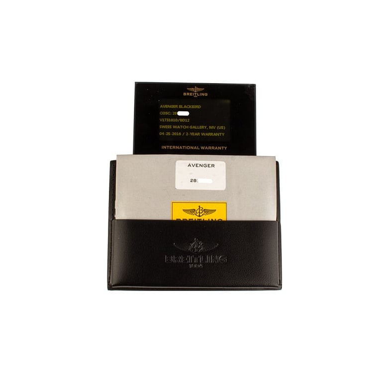 Preowned Breitling Avenger Blackbird Black Dial