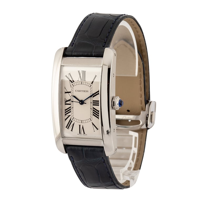 Pre-Owned Cartier Tank Americaine WSTA0045 Stainless Steel