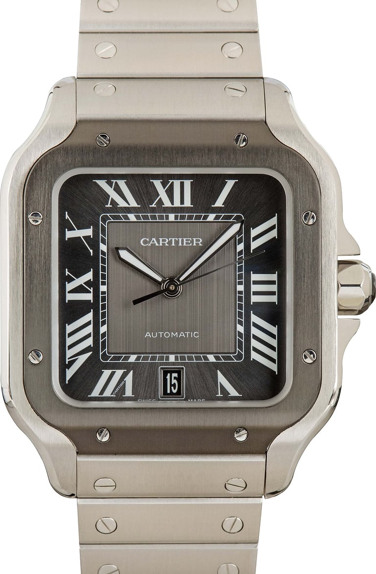 Cartier Santos De Cartier Large Steel & DLC Model