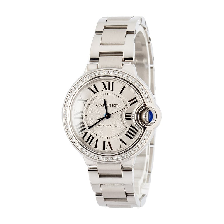 Pre-Owned Cartier Ballon Bleu ref W4BB0016 Diamond Bezel