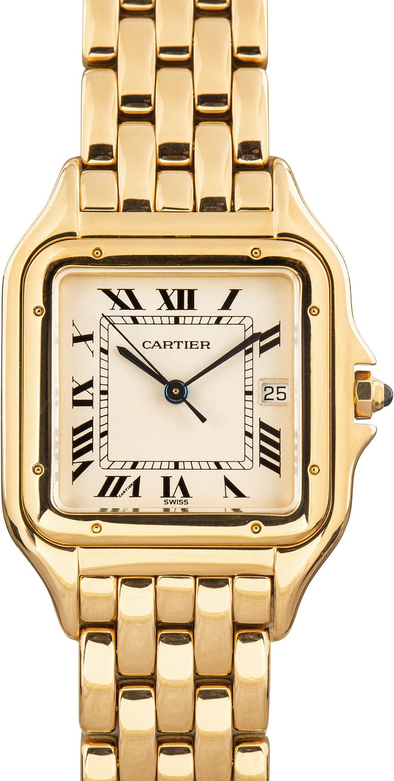 Pre-Owned Cartier Panthere W25014B9 XL 18k Yellow Gold