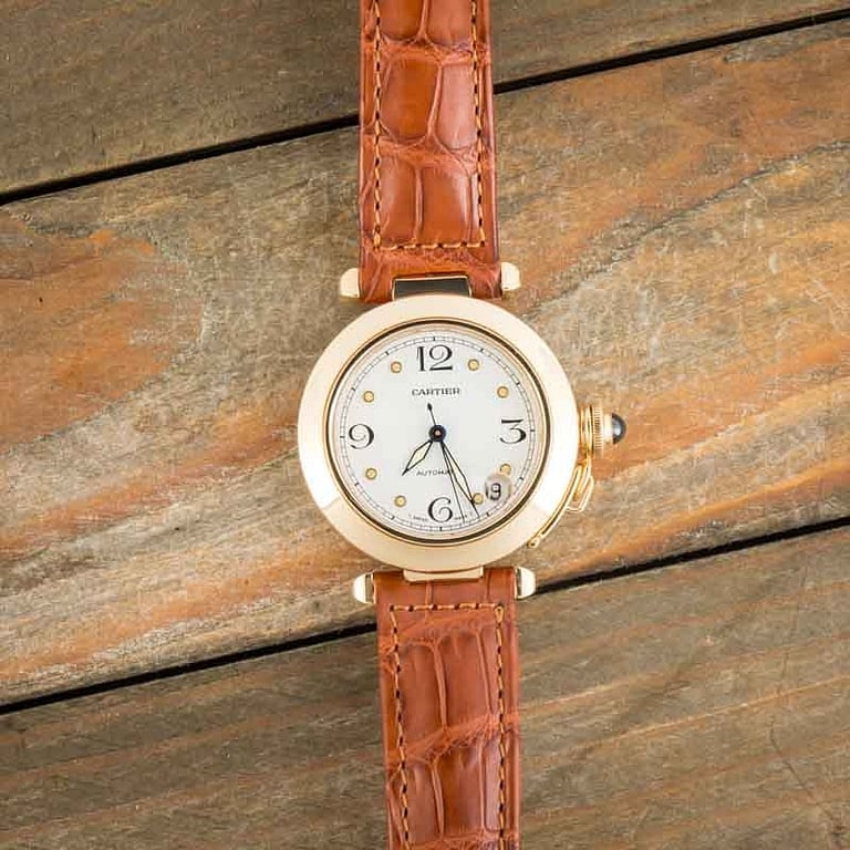 Pre-owned Pasha De Cartier W3013456 18k Yellow Gold