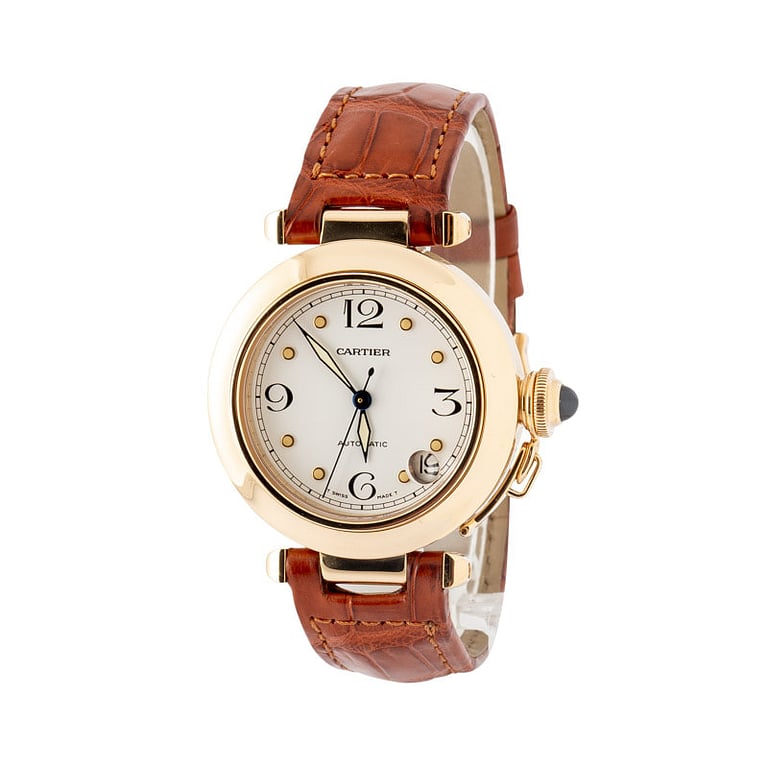 Pre-owned Pasha De Cartier W3013456 18k Yellow Gold