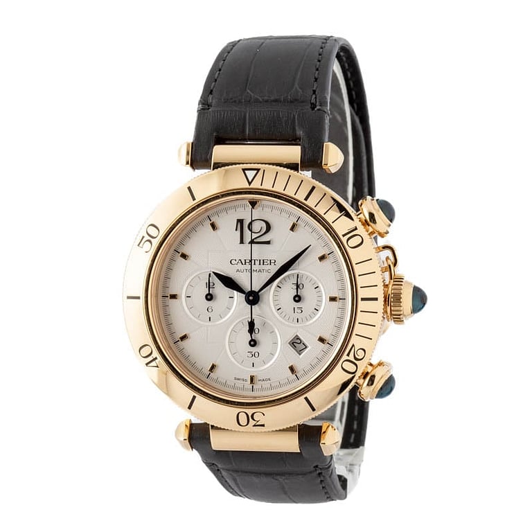 Pre-owned Pasha De Cartier W 18k Yellow Gold
