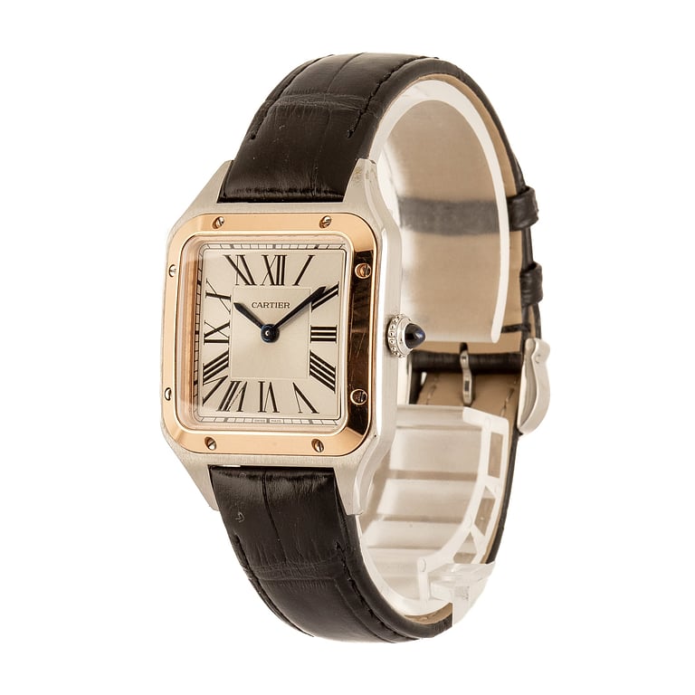 Pre-Owned Cartier Santos Dumont W2SA0038 Small Model