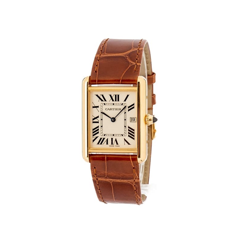 Cartier Tank Quartz 18k Yellow Gold