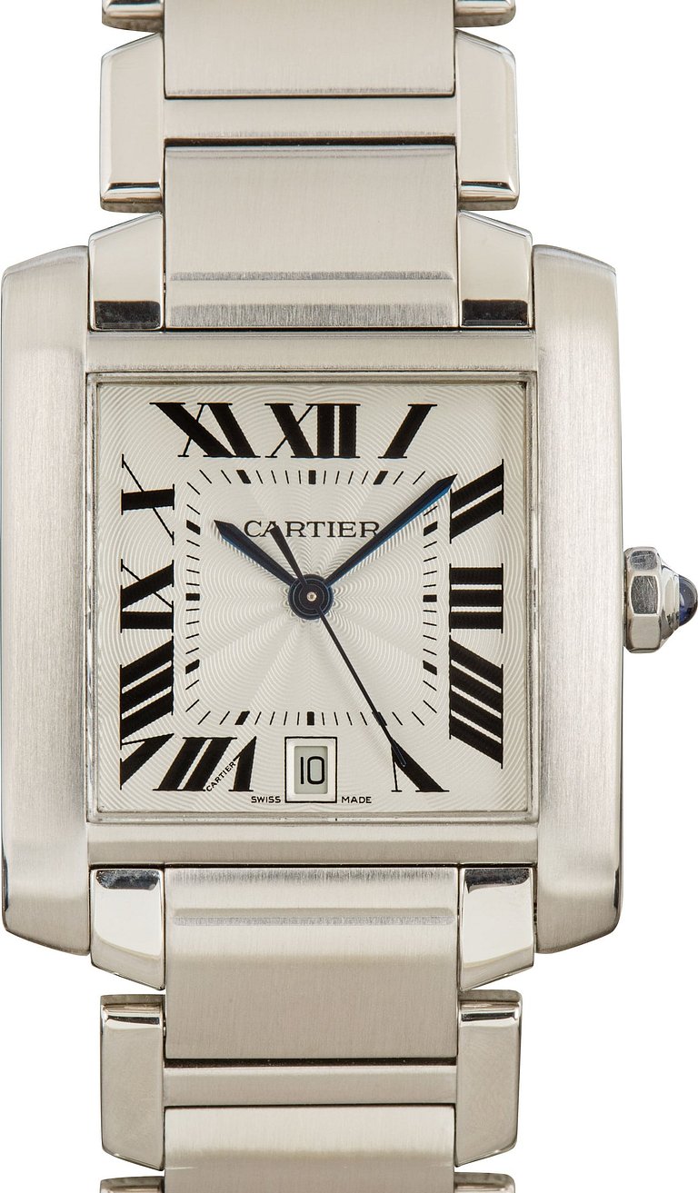 Cartier Tank Francaise White Roman Dial