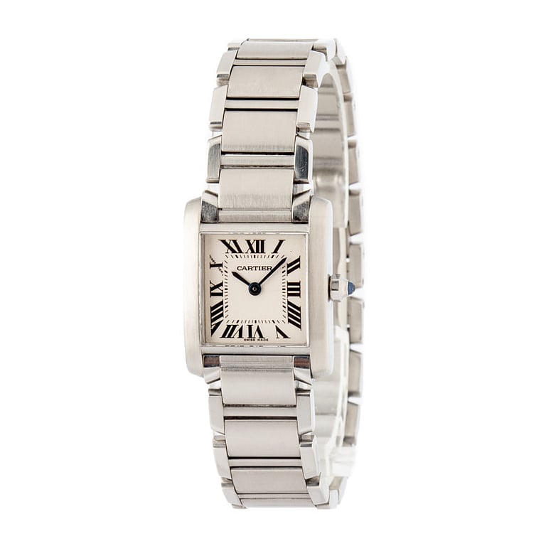 Cartier Tank Francaise Silver Dial W51008Q3 Small Steel Model