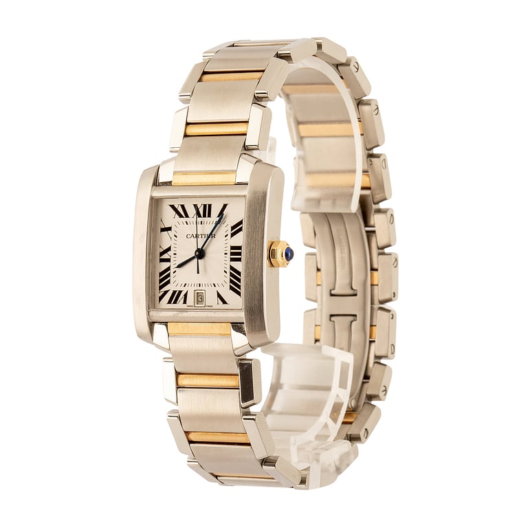 Pre-Owned Cartier Tank Francaise W51005Q4 Steel & Gold