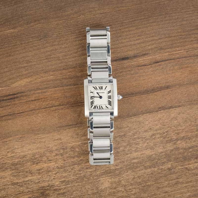 Cartier Tank Francaise Silver Dial W51008Q3 Small Steel Model