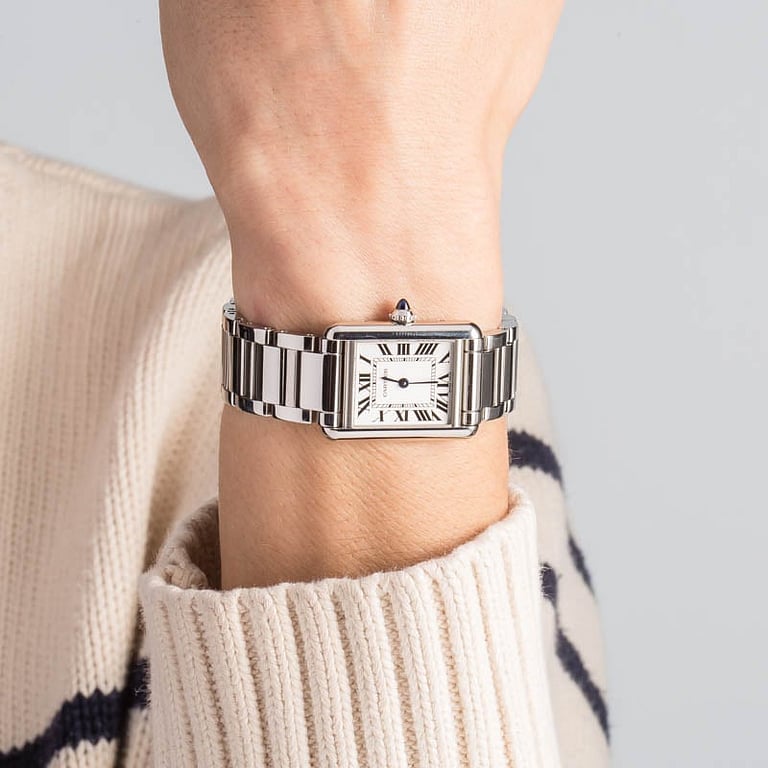 Used Tank Must de Cartier Steel WSTA0107 Small Model