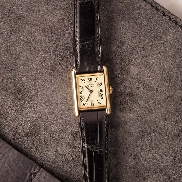 Pre-Owned Cartier Tank Vermeil