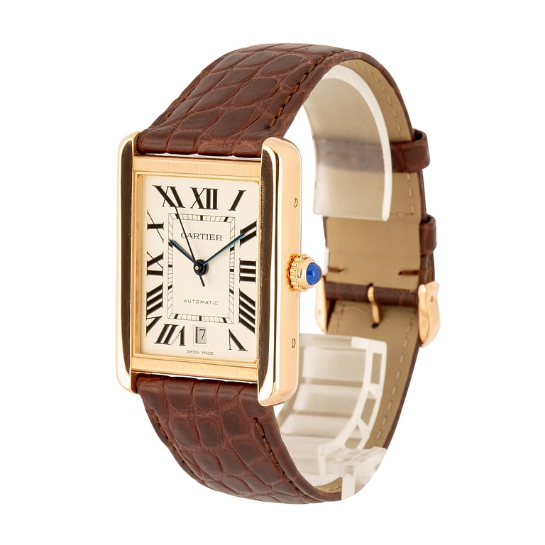 Pre-Owned Cartier Tank Solo W5200026 18k Rose Gold