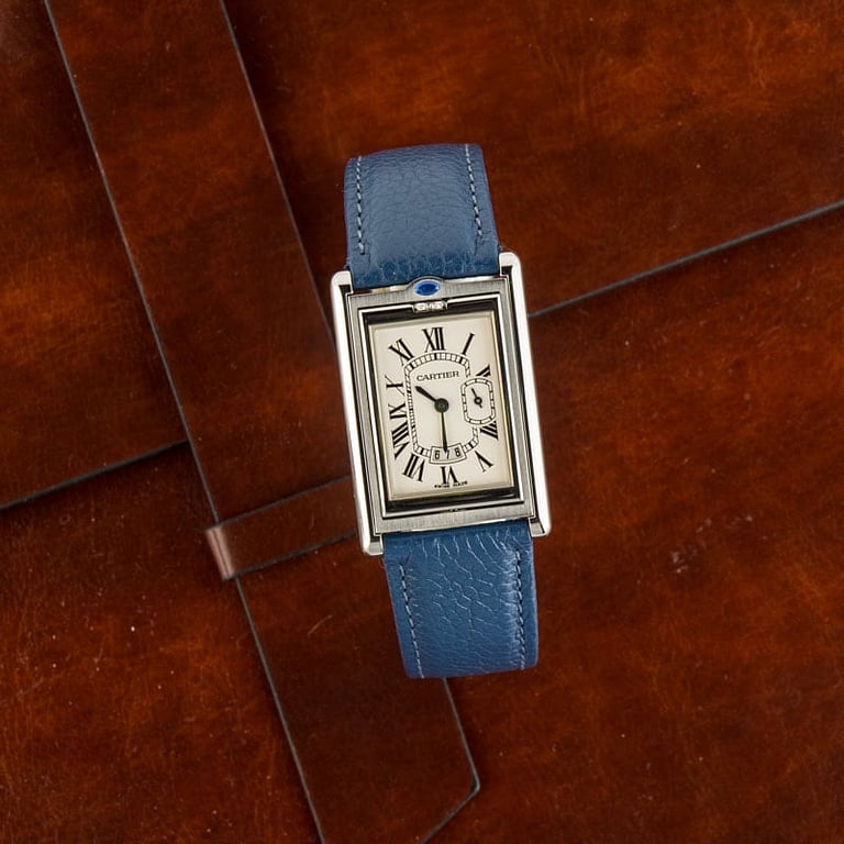 Cartier Tank Basculante Stainless Steel