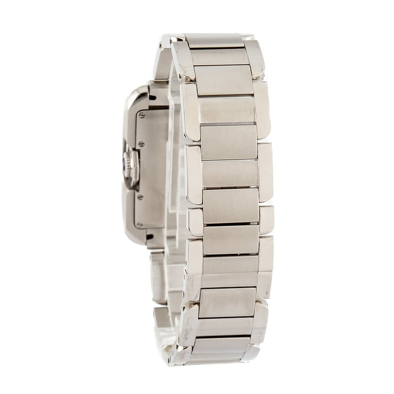 Cartier Tank Anglaise Ref W5310009 Silver Roman Dial