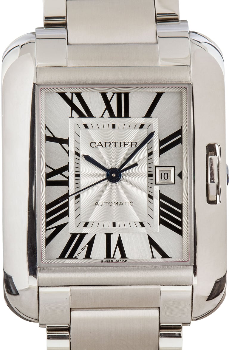Cartier Tank Anglaise Ref W5310009 Silver Roman Dial