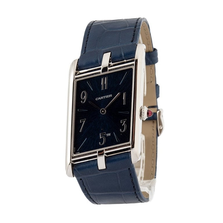 Cartier Tank Asymetrique "New York 5th Ave" Platinum