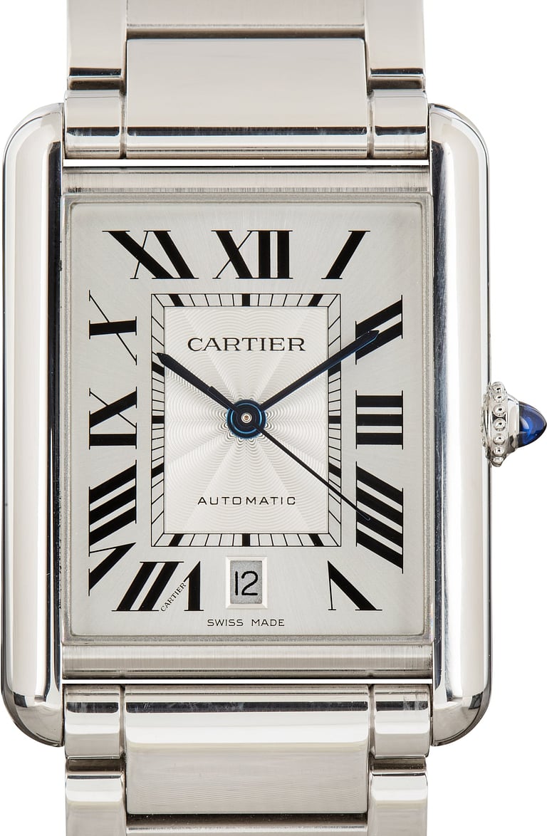 Pre-Owned Cartier Tank Must Watch WSTA0053 Stainless Steel