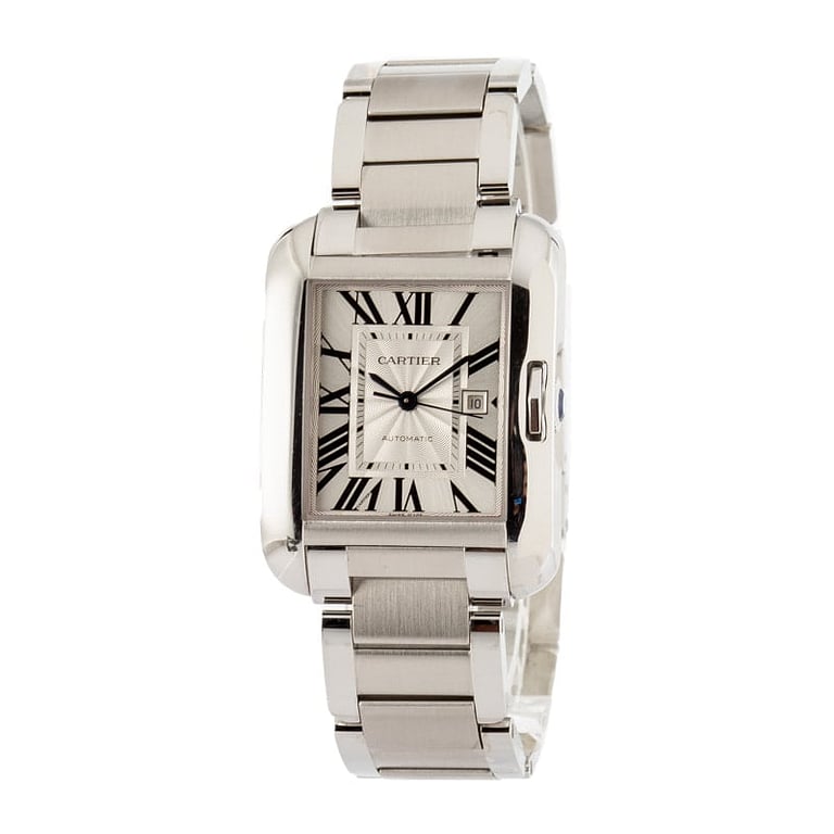 Cartier Tank Anglaise Ref W5310009 Silver Roman Dial