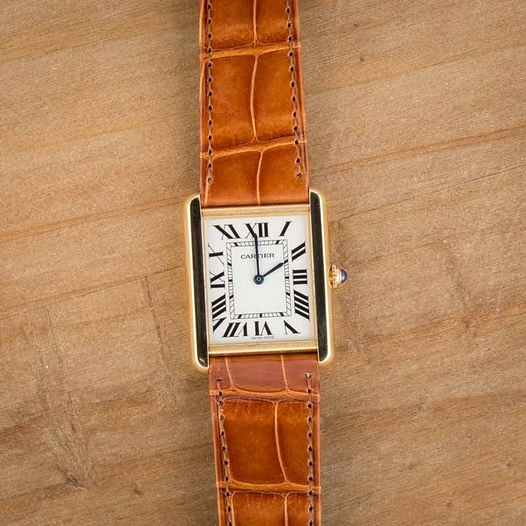 Cartier Tank Solo W1018855 Yellow Gold Large Model