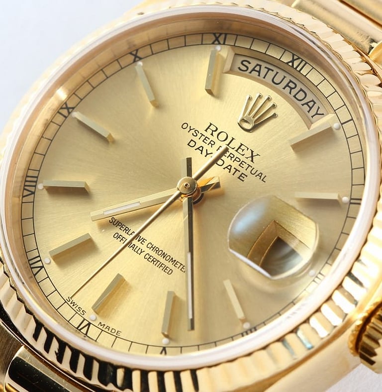 Mens Rolex President 18k Yellow Gold 18038