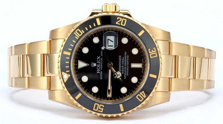 ハッピー Mens Black Rolex Submariner 116618 - Submariner Date 116618 Black