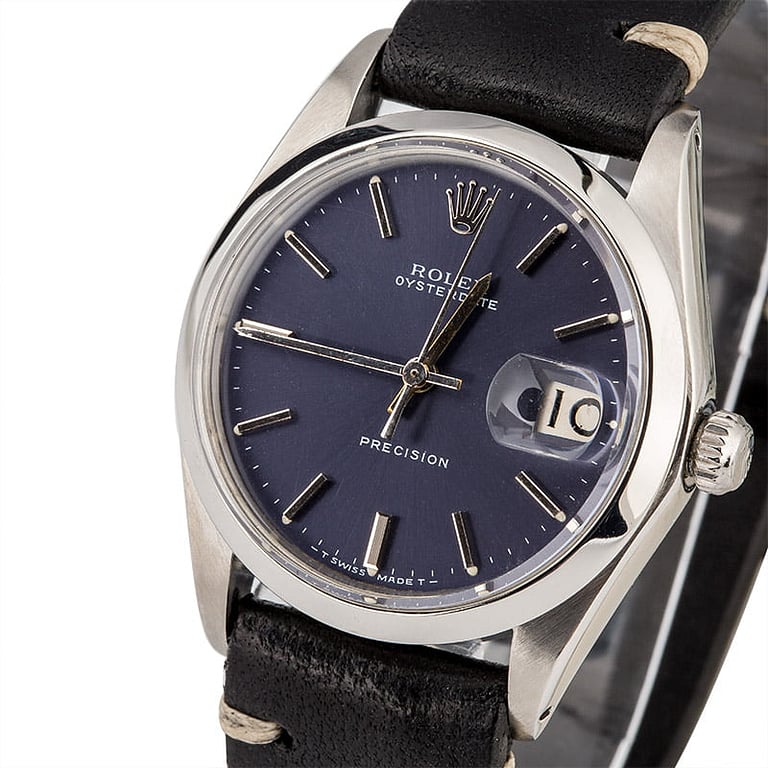 Rolex OysterDate 6694 Blue Index Dial