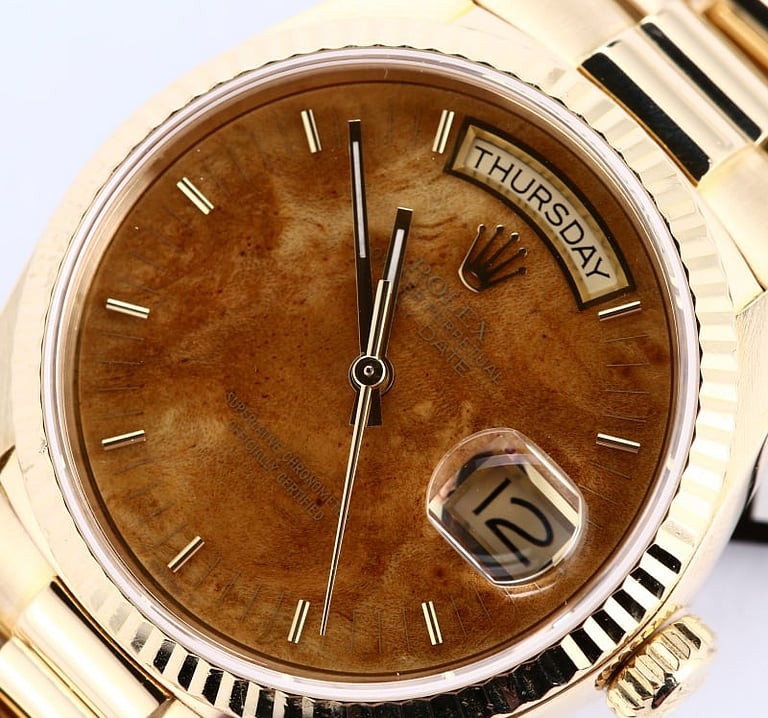 Rolex President 18038 Exotic Wood Dial