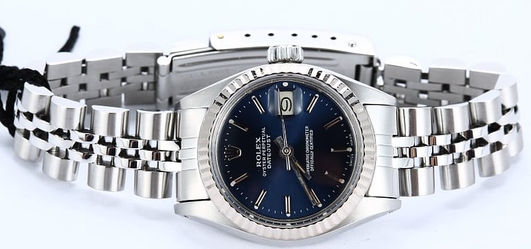 Rolex Ladies Datejust 6917 White Gold Bezel