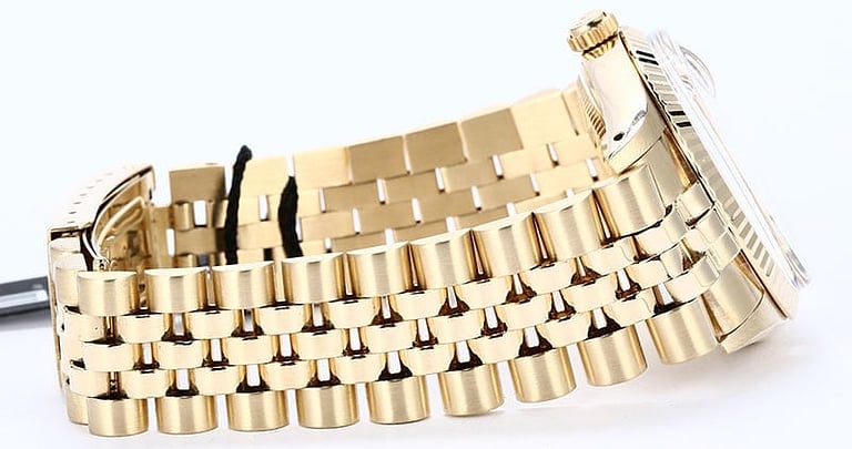 Genuine Rolex Date 15037 Yellow Gold Jubilee Bracelet