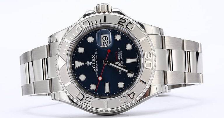 Unworn Rolex Yacht-Master 116622 Blue Dial
