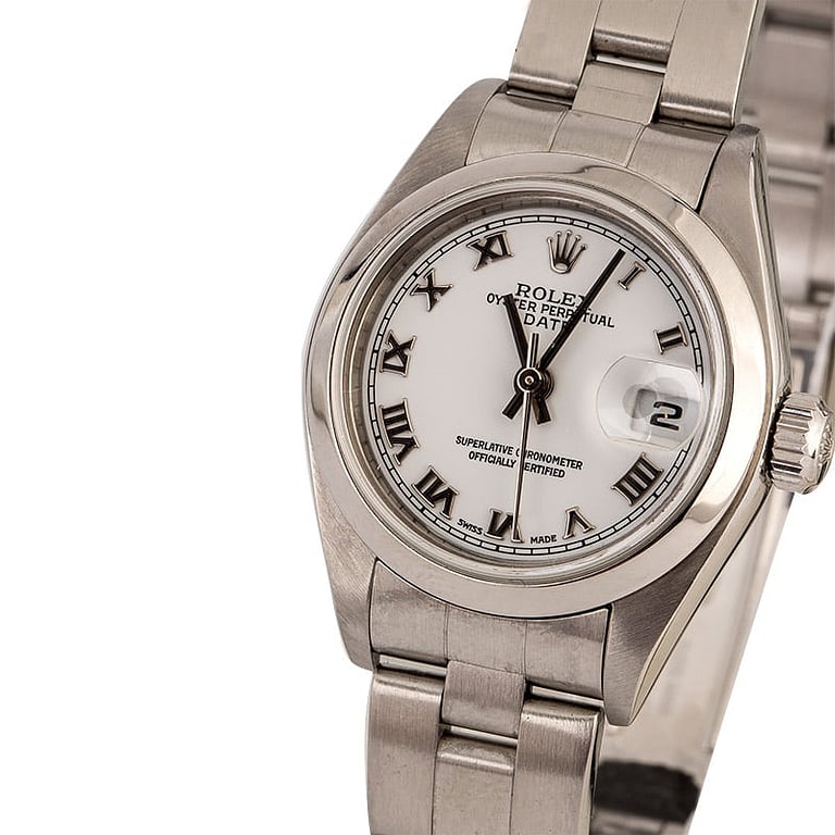 Rolex Lady Date 79160 White Roman Dial