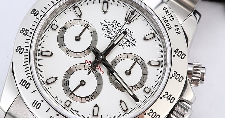 Certified Rolex Daytona 116520 White Dial
