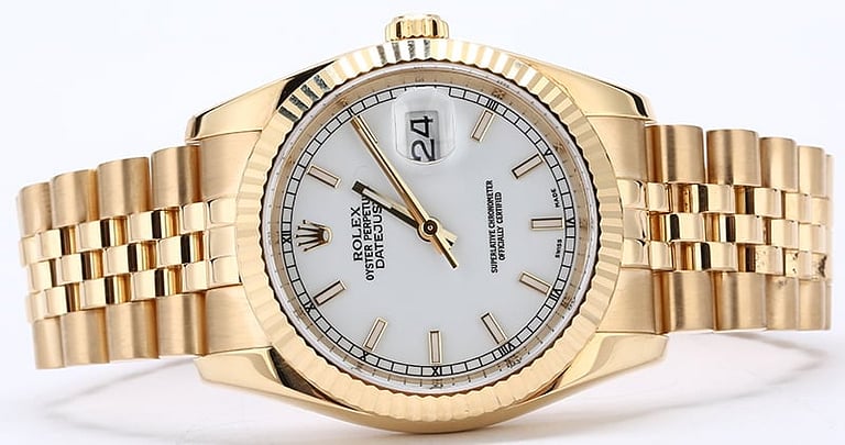 Rolex Datejust 116238 with 18k Yellow Gold Jubilee