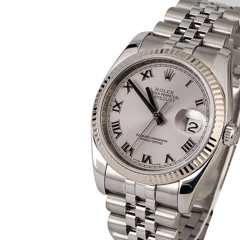Men's Rolex Datejust 116234 Rhodium Roman