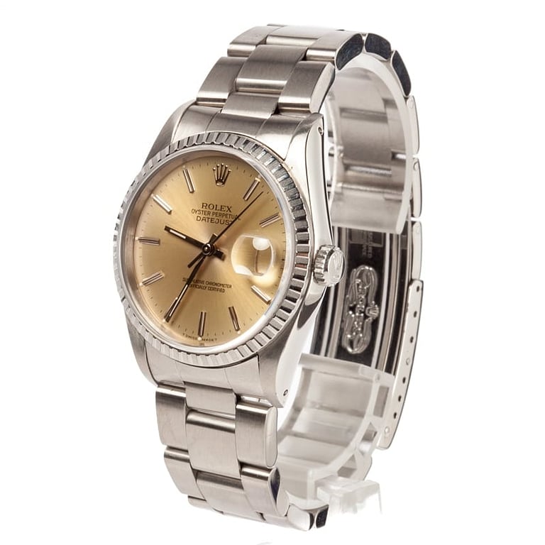 Used Rolex Datejust 16220 Silver Dial Steel Oyster Bracelet