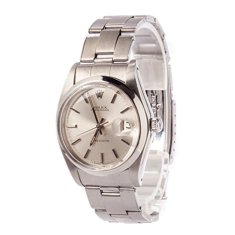 Pre-Owned Rolex Date 6694 Silver Dial