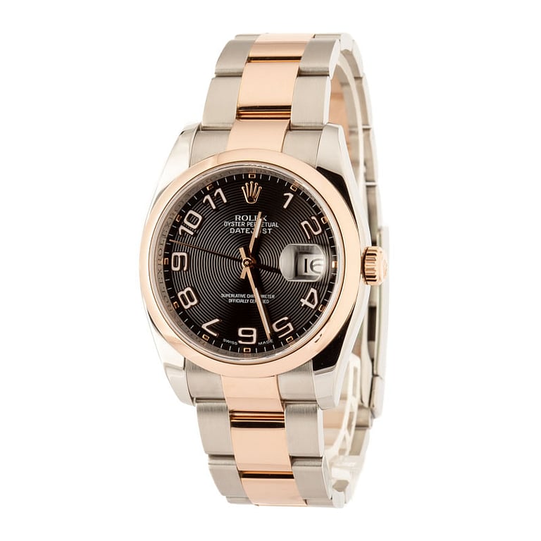 Rolex Datejust 36 Ref 116201 Black Concentric Dial