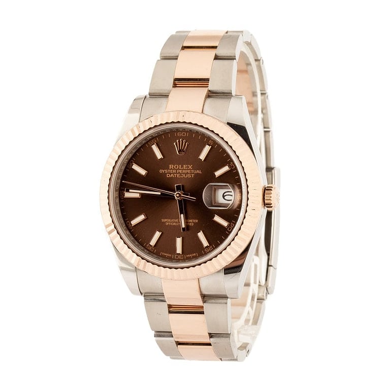 Pre-owned Rolex Datejust 41 Ref 126331 Chocolate Dial