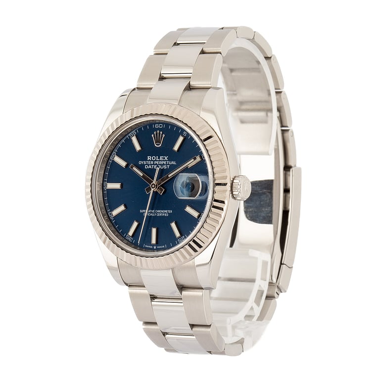 Used Rolex Datejust 41 Stainless Steel Ref 126334 Blue Dial