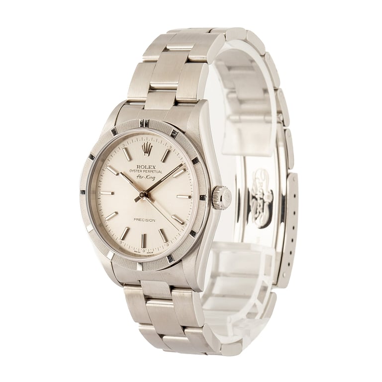 Pre-Owned Rolex Air-King ref 14010 Silver Index Dial