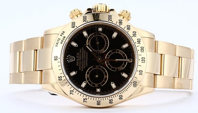 Rolex Gold Daytona Black Dial
