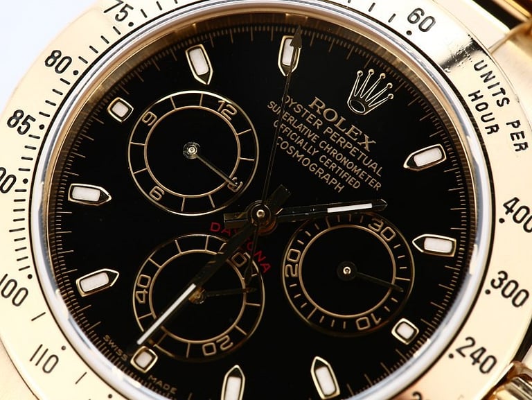 Rolex Gold Daytona Black Dial