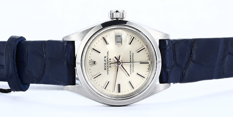 Rolex Ladies Date 6916 Leather Strap