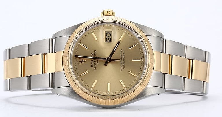 Rolex Date 15053 Two Tone Oyster Bracelet