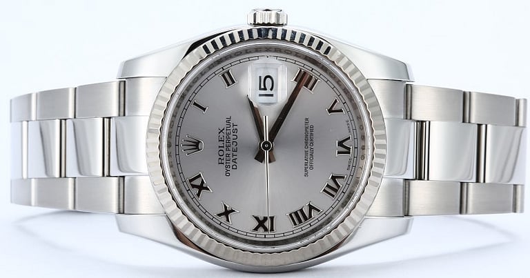 Rolex Datejust 116234 Silver Roman Dial